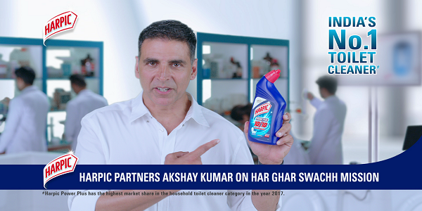 Akshay Kumar to drive Harpic's new mission - 'Har Ghar Swachh'