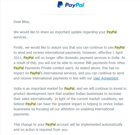 Paypal Shuts Down Domestic Business in India